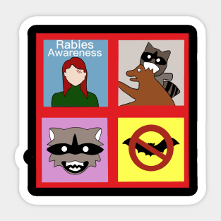 Rabies awareness Sticker